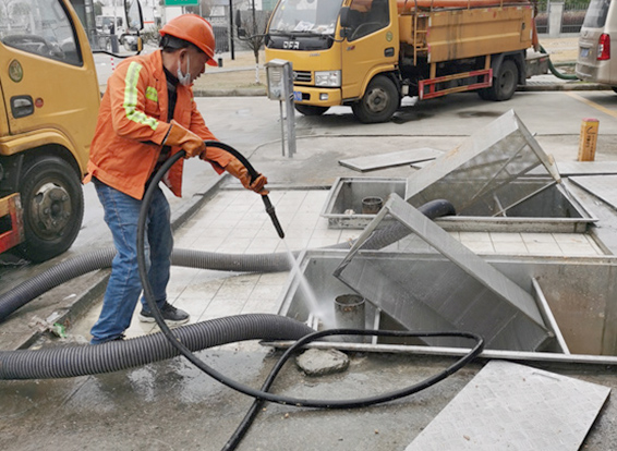 南口街道隔油池清理